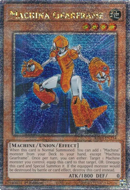 Machina Gearframe - Quarter Century Secret Rare