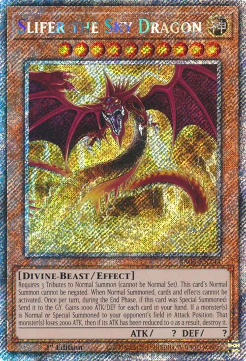 Slifer the Sky Dragon - Platinum Secret Rare
