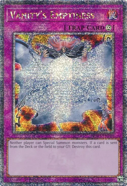 Vanity's Emptiness - Quarter Century Secret Rare