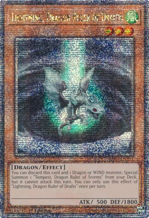 Lightning, Dragon Ruler of Drafts - Quarter Century Secret Rare