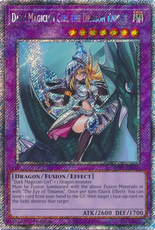 Dark Magician Girl the Dragon Knight - Platinum Secret Rare