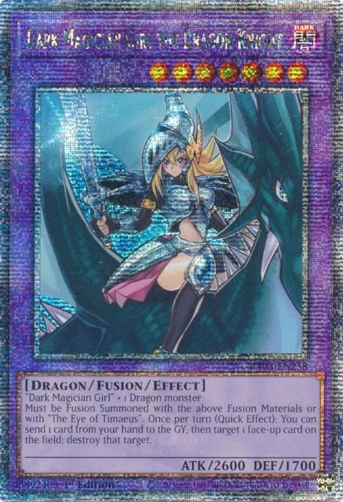Dark Magician Girl the Dragon Knight - Quarter Century Secret Rare