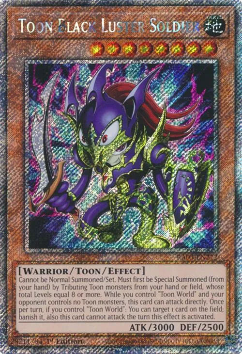 Toon Black Luster Soldier - Platinum Secret Rare