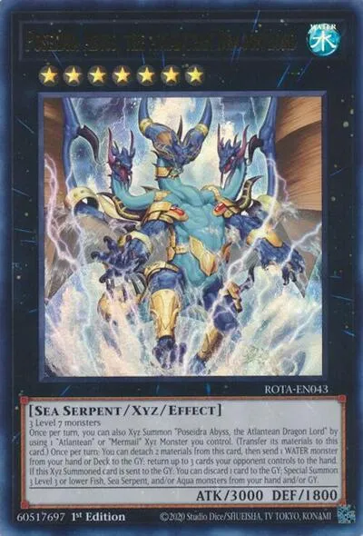 Poseidra Abyss, the Atlantean Dragon Lord - 1st Edition