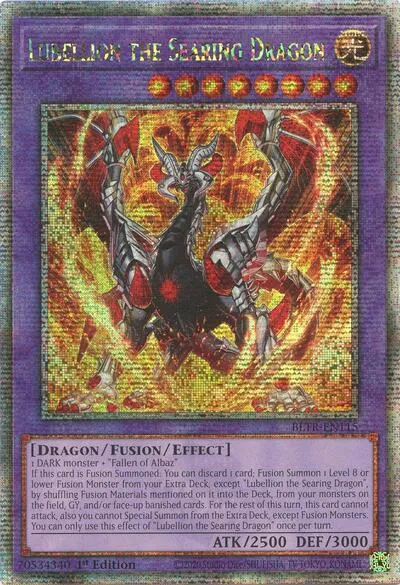 Lubellion the Searing Dragon - Quarter Century Secret Rare
