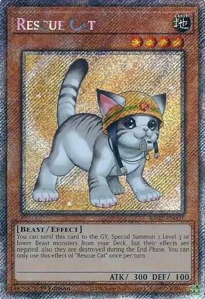 Rescue Cat - Alternate Art Platinum Secret 