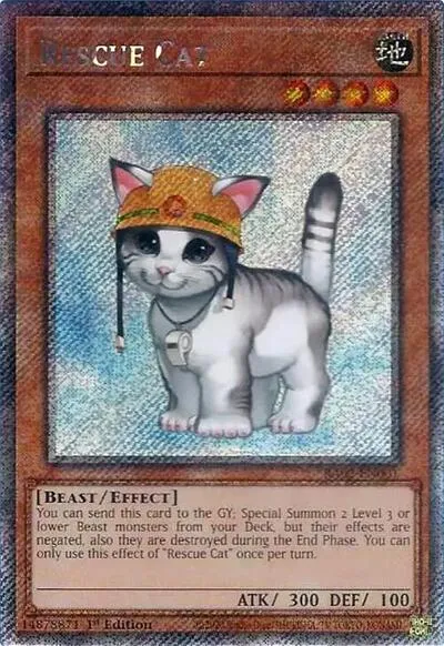 Rescue Cat - Platinum Secret Rare