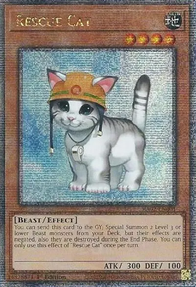 Rescue Cat - Quarter Century Secret Rare