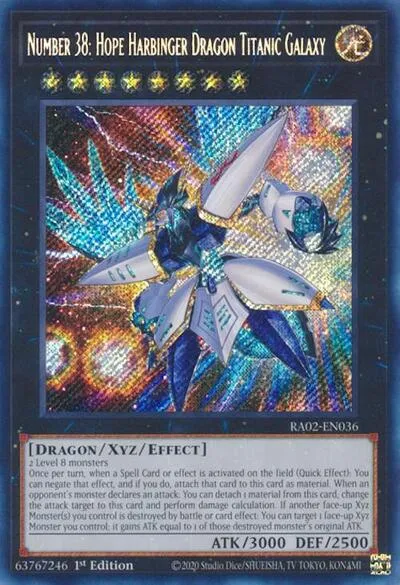 Number 38: Hope Harbinger Dragon Titanic Galaxy - Secret Rare