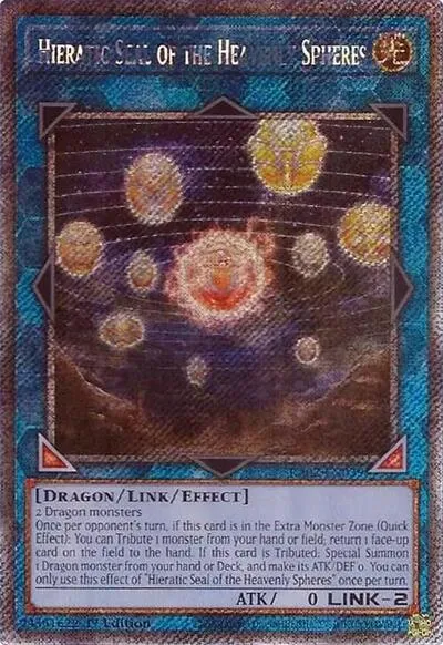 Hieratic Seal of the Heavenly Spheres - Platinum Secret Rare