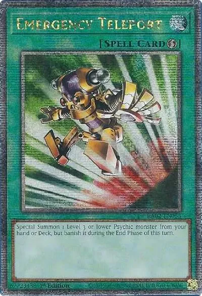 Emergency Teleport - Quarter Century Secret Rare