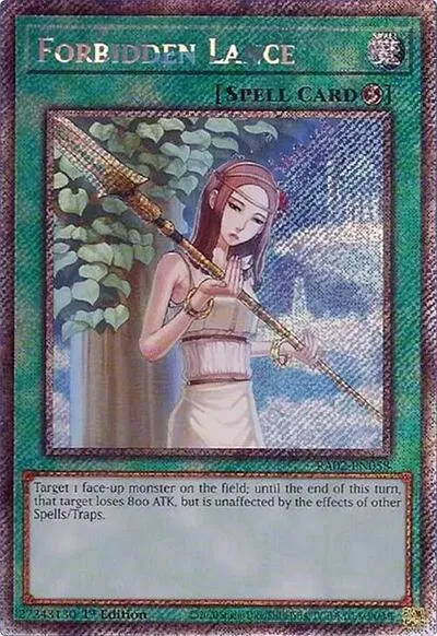 Forbidden Lance - Platinum Secret Rare