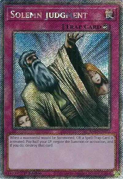 Solemn Judgment - Platinum Secret Rare