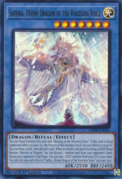 Saffira, Divine Dragon of the Voiceless Voice - 1st Edition