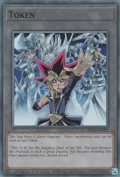 Token: Yugi Muto and Silent Magician and Silent Swordsman