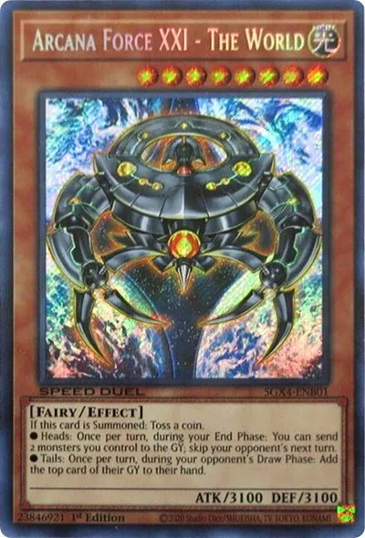Arcana Force XXI - The World - Secret Rare