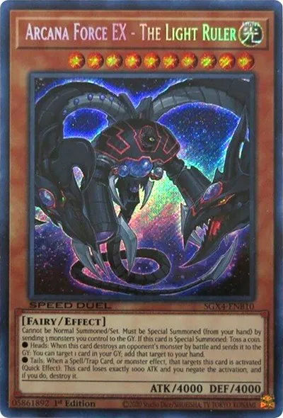 Arcana Force EX - The Light Ruler - Secret Rare