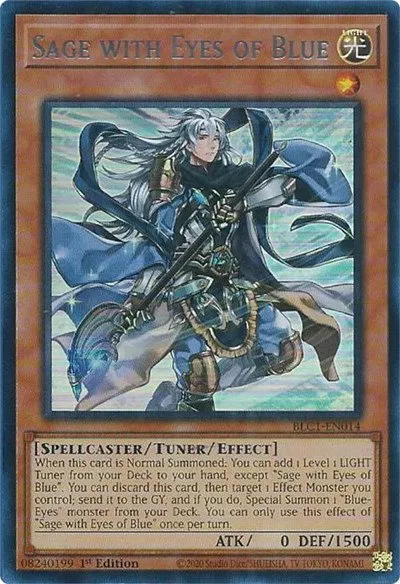 Sage with Eyes of Blue - Silver