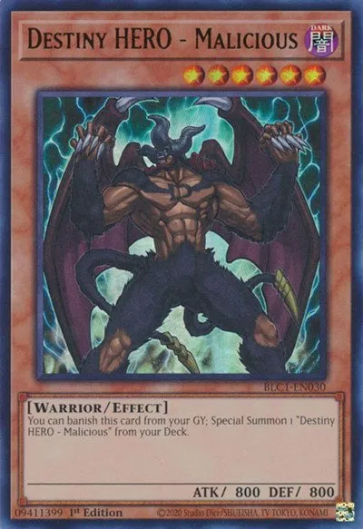 Destiny HERO - Malicious - 1st Edition