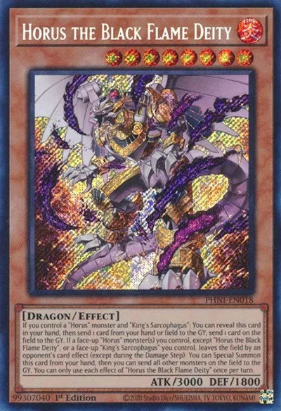 Horus the Black Flame Deity - 1st Edition