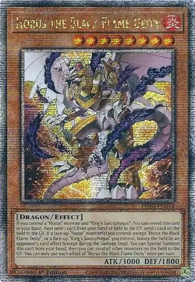 Horus the Black Flame Deity - Quarter Century Secret Rare