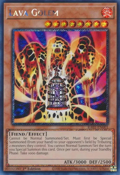 Lava Golem - Platinum Secret Rare