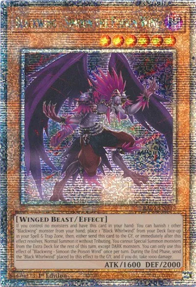 Blackwing - Simoon the Poison Wind - Quarter Century Secret Rare