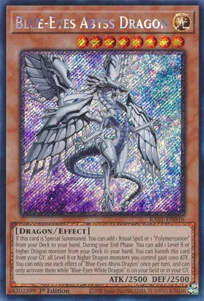 Blue-Eyes Abyss Dragon - Platinum Secret Rare