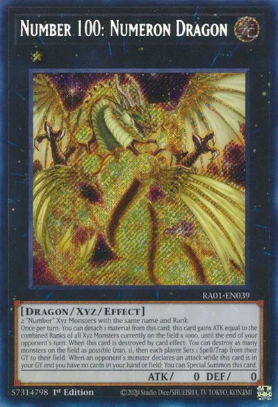 Number 100: Numeron Dragon - Secret Rare
