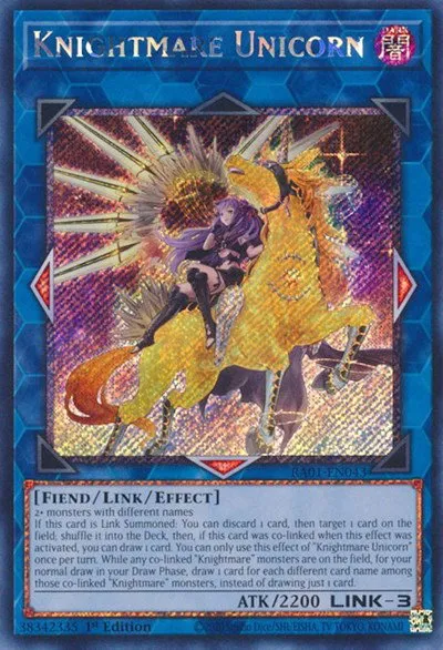 Knightmare Unicorn - Alternate Art Platinum Secret 