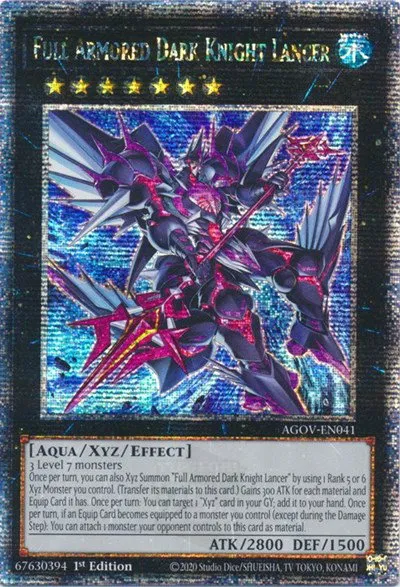 Full Armored Dark Knight Lancer - Quarter Century Secret Rare
