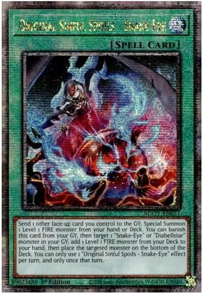 Original Sinful Spoils - Snake-Eye - Quarter Century Secret Rare
