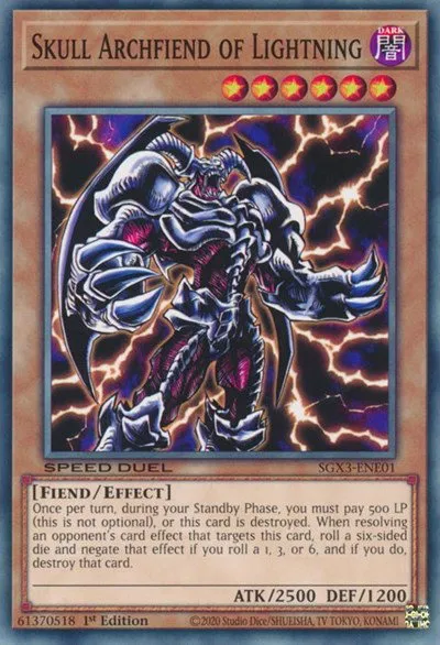Skull Archfiend of Lightning - 1st Edition