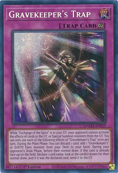 Gravekeeper's Trap - Secret Pharaoh S Rare