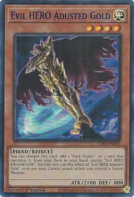 Evil HERO Adusted Gold - Blue