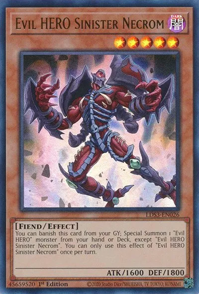 Evil HERO Sinister Necrom - 1st Edition
