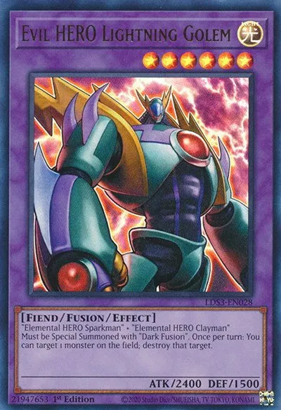 Evil HERO Lightning Golem - 1st Edition