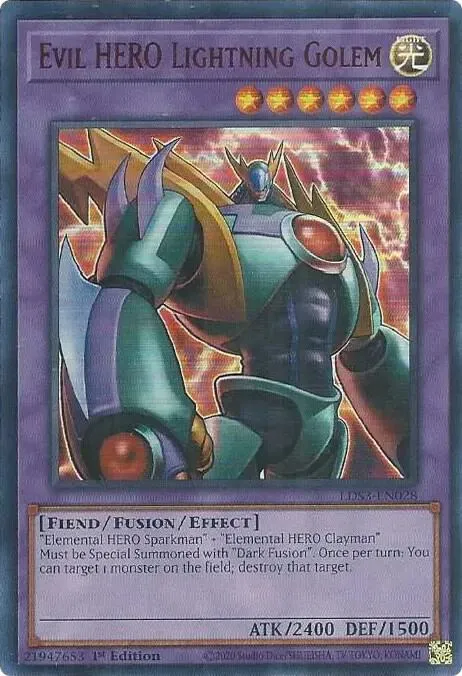 Evil HERO Lightning Golem - Red