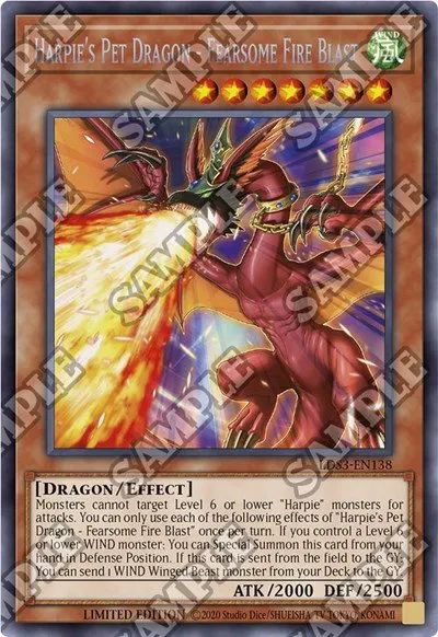 Harpie's Pet Dragon - Fearsome Fire Blast