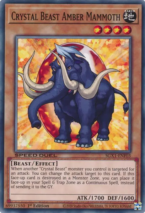Crystal Beast Amber Mammoth