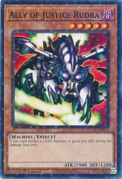 Ally of Justice Rudra - Duel Terminal