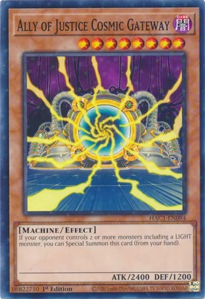 Ally of Justice Cosmic Gateway - Duel Terminal