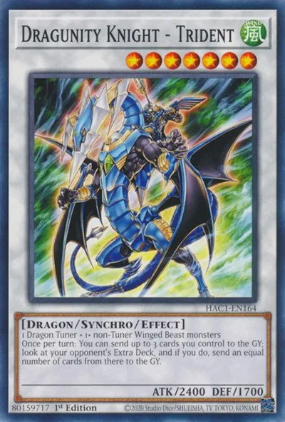 Dragunity Knight - Trident - 1st Edition