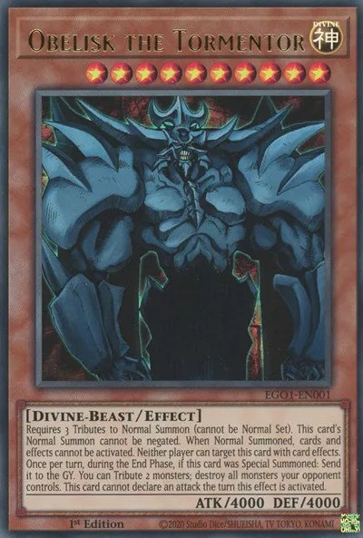 Obelisk the Tormentor - 1st Edition