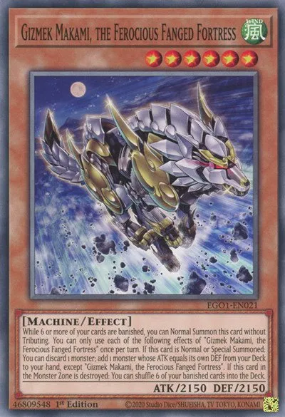 Gizmek Makami, the Ferocious Fanged Fortress - 1st Edition