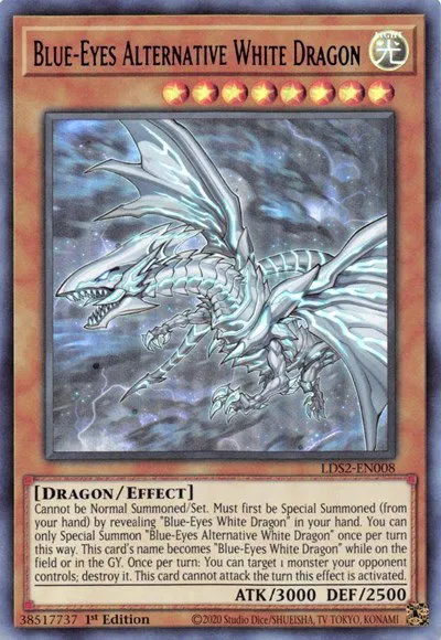 Blue-Eyes Alternative White Dragon - Blue