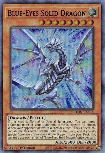 Blue-Eyes Solid Dragon - Purple