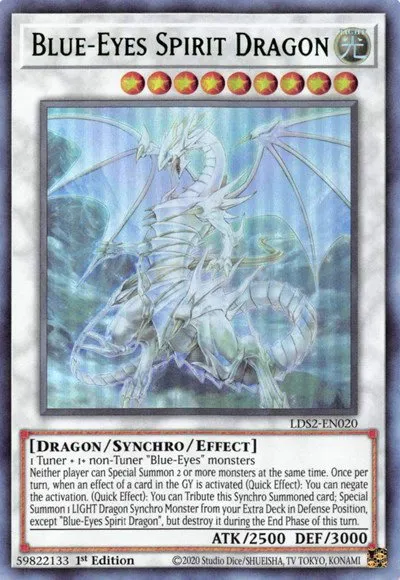 Blue-Eyes Spirit Dragon - Green