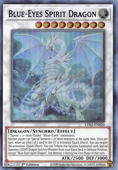 Blue-Eyes Spirit Dragon - Purple