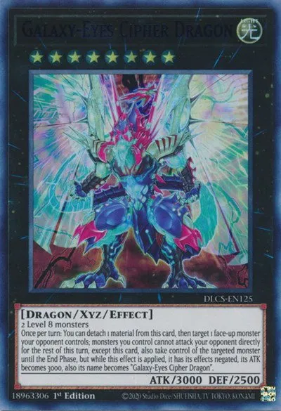 Galaxy-Eyes Cipher Dragon - Blue